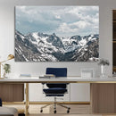 Snowy Peaks Wall Art Canvas Print – Alpine Wilderness