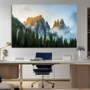 Wilderness Wall Art Canvas Print – Misty Forest Nature