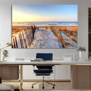 Ocean Sunset Wall Art Canvas Print – Nautical Beach