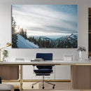 Snowy Mountains Wall Art Canvas Print – Framed Alpine by MyGreatCanvas | Canvas Wall Art Prints | Photo Prints & Wall Decor