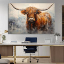 Scottish Highland Wall Art Canvas Print, Framed Longhorn Art by MyGreatCanvas | Canvas Wall Art Prints | Photo Prints & Wall Decor