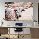 Majestic Texas Longhorn Bull Wall Art Canvas Print – Rustic by MyGreatCanvas | Canvas Wall Art Prints | Photo Prints & Wall Decor