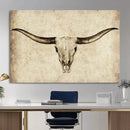 Longhorn Skull Wall Art Canvas Print – Rustic Western by MyGreatCanvas | Canvas Wall Art Prints | Photo Prints & Wall Decor