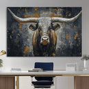 Rustic Bull Wall Art Canvas Print, Longhorn Wall Decor for by MyGreatCanvas | Canvas Wall Art Prints | Photo Prints & Wall Decor