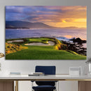 Pebble Beach Golf Wall Art Canvas Print – Iconic Coastal by MyGreatCanvas | Canvas Wall Art Prints | Photo Prints & Wall Decor