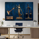 Lady Justice Wall Art Canvas Print – Elegant Gold Legal by MyGreatCanvas | Canvas Wall Art Prints | Photo Prints & Wall Decor