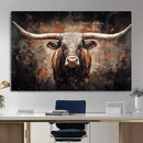 Abstract Longhorn Wall Art Canvas Print – Vintage Western by MyGreatCanvas | Canvas Wall Art Prints | Photo Prints & Wall Decor