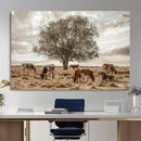 Texas Longhorn Cattle Wall Art, Rustic Western Ranch Canvas by MyGreatCanvas | Canvas Wall Art Prints | Photo Prints & Wall Decor