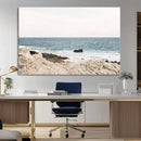 Coastal Ocean View Wall Art Canvas Print – Serene Rocky by MyGreatCanvas | Canvas Wall Art Prints | Photo Prints & Wall Decor