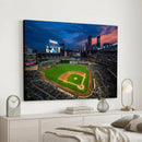 Target Field Wall Art Canvas Print – Baseball Stadium Scene,