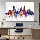Atlanta Skyline Wall Art Canvas Print – Framed Colorful by MyGreatCanvas | Canvas Wall Art Prints | Photo Prints & Wall Decor