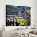 Chicago Dome Stadium Wall Art Canvas Print – Framed Modern
