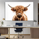 Scottish Highland Cow Canvas Print, Framed Highland Cow