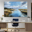 Marshland Wall Art Canvas Print – Serene Water Reflection by MyGreatCanvas | Canvas Wall Art Prints | Photo Prints & Wall Decor