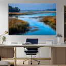 Tranquil Marshland Wall Art Canvas Print – Blue Water by MyGreatCanvas | Canvas Wall Art Prints | Photo Prints & Wall Decor