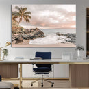Tropical Beach Wall Art Canvas Print – Palm Trees Rocky by MyGreatCanvas | Canvas Wall Art Prints | Photo Prints & Wall Decor