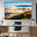 Misty Autumn Hills Wall Art Canvas Print, Foggy Forest by MyGreatCanvas | Canvas Wall Art Prints | Photo Prints & Wall Decor