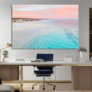 Serene Pastel Beach Wall Art Canvas Print, Tranquil Coastal by MyGreatCanvas | Canvas Wall Art Prints | Photo Prints & Wall Decor