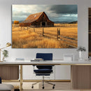 Golden Sunset Barn Wall Art Canvas Print, Rustic Autumn Farm by MyGreatCanvas | Canvas Wall Art Prints | Photo Prints & Wall Decor