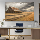 Rustic Farm Barn Wall Art Canvas Print, Stormy Sky Country by MyGreatCanvas | Canvas Wall Art Prints | Photo Prints & Wall Decor