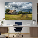 Rustic Stormy Barn Wall Art Canvas Print, Moody Country Farm by MyGreatCanvas | Canvas Wall Art Prints | Photo Prints & Wall Decor