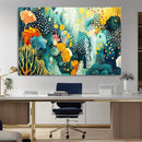 Luminous Abstract Ocean Garden Wall Art Canvas Print, by MyGreatCanvas | Canvas Wall Art Prints | Photo Prints & Wall Decor