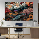 Whimsical Abstract Landscape Wall Art Canvas Print, Colorful by MyGreatCanvas | Canvas Wall Art Prints | Photo Prints & Wall Decor