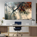 Sunlit Autumn Forest Wall Art Canvas Print – Framed Mist by MyGreatCanvas | Canvas Wall Art Prints | Photo Prints & Wall Decor