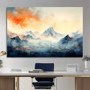 Warm Clouds Abstract Mountain Wall Art, Modern Landscape by MyGreatCanvas | Canvas Wall Art Prints | Photo Prints & Wall Decor