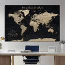 Personalized Push Pin World Map Canvas – Custom Framed by MyGreatCanvas | Canvas Wall Art Prints | Photo Prints & Wall Decor