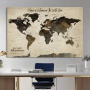 Custom Push Pin World Map Wall Art Canvas Print – by MyGreatCanvas | Canvas Wall Art Prints | Photo Prints & Wall Decor