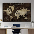 Personalized Vintage Map Wall Art Canvas Print – Custom Push by MyGreatCanvas | Canvas Wall Art Prints | Photo Prints & Wall Decor