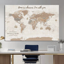 Personalized Canvas Wall Art Print – Custom Framed Push Pin