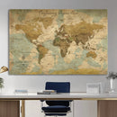 Personalized Custom World Map Wall Art Print – Add Your