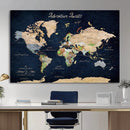 Personalized Antique World Map Canvas Print – Custom Push by MyGreatCanvas | Canvas Wall Art Prints | Photo Prints & Wall Decor