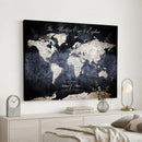 Custom Push Pin World Map Wall Canvas Print – Personalized