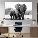Elephant Family Africa Wall Art Canvas Print by MyGreatCanvas | Canvas Wall Art Prints | Photo Prints & Wall Decor