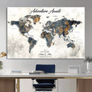 Custom Push Pin World Map Wall Art Canvas Print – by MyGreatCanvas | Canvas Wall Art Prints | Photo Prints & Wall Decor