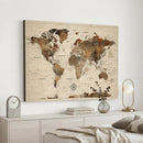 World Map Canvas Print – Framed Detailed Map of the World