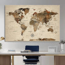 Vintage World Map Wall Art Canvas Print for Living Room, by MyGreatCanvas | Canvas Wall Art Prints | Photo Prints & Wall Decor