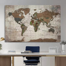World Map Canvas Print – Framed Detailed Map of the World by MyGreatCanvas | Canvas Wall Art Prints | Photo Prints & Wall Decor