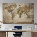 World Map Canvas Print – Framed Travel Map Wall Art for by MyGreatCanvas | Canvas Wall Art Prints | Photo Prints & Wall Decor