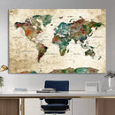 World Map Canvas Print – Framed Detailed Map of the World by MyGreatCanvas | Canvas Wall Art Prints | Photo Prints & Wall Decor