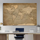 World Map Canvas Print – Framed Travel Map Wall Art for by MyGreatCanvas | Canvas Wall Art Prints | Photo Prints & Wall Decor