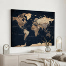 World Map Canvas Print – Detailed Map of the World Wall Art