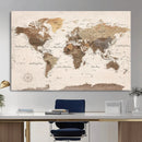 World Map Canvas Print – Framed Detailed Map of the World by MyGreatCanvas | Canvas Wall Art Prints | Photo Prints & Wall Decor