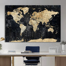 Framed Large World Map Wall Art Canvas Print for Living Room by MyGreatCanvas | Canvas Wall Art Prints | Photo Prints & Wall Decor