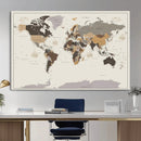 World Map Wall Art Print by MyGreatCanvas | Canvas Wall Art Prints | Photo Prints & Wall Decor
