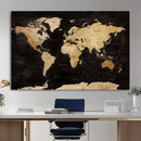 Extra Large World Map Canvas Print – Detailed Map Classic