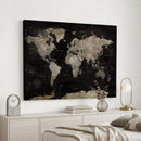 Detailed World Map Wall Art Print - Large Framed World Map